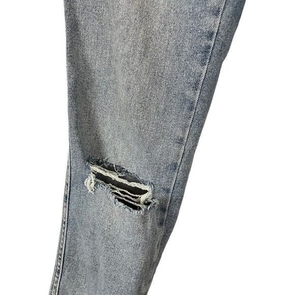 We The Free People Womens Medium Wash Raw Hem Distressed High Waist Jeans sz 28 - Picture 6 of 16